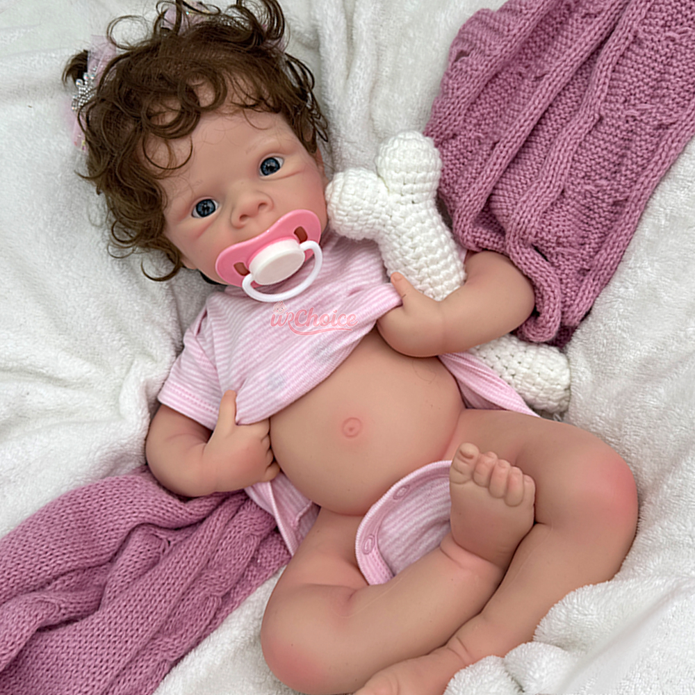 cheveux bruns bouclés