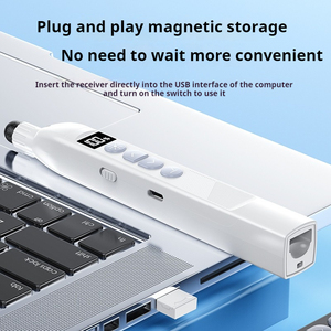 2.4 GHz presentatore Wireless con puntatori rossi penna può essere scritto USB RF puntatore di controllo remoto - Product Image 6
