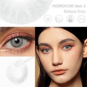 Giao hàng nhanh Freshgo HIDROCOR danh bạ mỹ phẩm kính áp tròng màu xám tự nhiên bán buôn ống kính mềm - Product Image 4