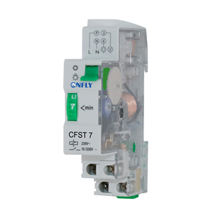 CNFLY verde 230V 16A Max. 7 minuti meccanico programmabile DIN binario scala corridoio interruttore modulare <span class=keywords><strong>Timer</strong></span>