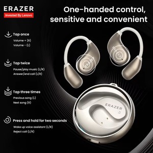 ERAZER XF25 Wireless Earphones Bluetooth 5.4 Earphones with Mic OWS <strong>Sports</strong> Headphones IPX5 Soft Lightweight <strong>Earhook</strong>