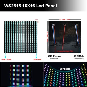 DC12V WS2815B pannello a matrice flessibile 8x16 8x32 LED Digital programmato lndividualmente indirizzabile Pixel schermo a colori - Product Image 5