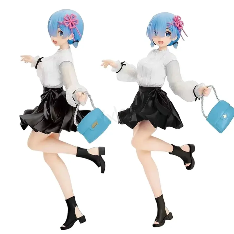 24CM Anime Re hayat farklı bir dünyada sıfır rakam Rem PVC Action Figure koleksiyonu