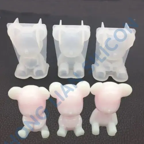 All transparent silicone rubber raw materials Clear Tear resistance Make handmade crystal gemstone mold products AB 1:1