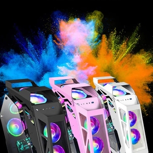 Atx Computer Gaming Case Usb3.0 + Hd Audio Desktop Pc Gabinete Met Voeding Duurzaam Plastic Chassis - Product Image 2