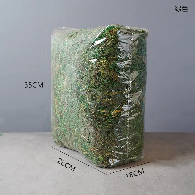 Real Like Fake Moss 800g/bag Artificial Green Mose Orchid for Landscape Backdrop Decoration