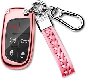 <strong>Key</strong> Fob Case for Dodge Charger Challenger Dart <strong>Journey</strong> Durango Grand Caravan Smart Premium Soft TPU Dodge <strong>Key</strong> Case Cover - Product Image 1