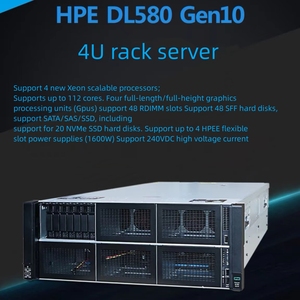 Web hosting media case rack computadora precio NAS storage Edge PC hpserver G10 DL 580 10gbps servidor dedicado - Product Image 5