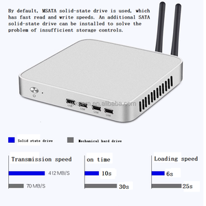 Mini <strong>PC</strong> with Intel Celeron 4000M 8*USB Ports 2*Display 2GB DDR3 <strong>Video</strong> Memory Linux OS and WiFi SSD Hard Drive - Product Image 6