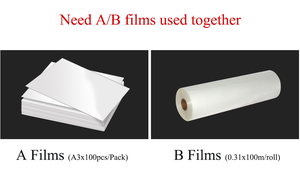 A3ขนาดสติกเกอร์ PET ฟิล์ม AB สำหรับฉลาก UV สติกเกอร์พิมพ์ฟิล์ม AB UV สติกเกอร์ฟิล์มฟิล์มฟิล์มฟิล์มฟิล์มเย็นสำหรับถ้วย - Product Image 2