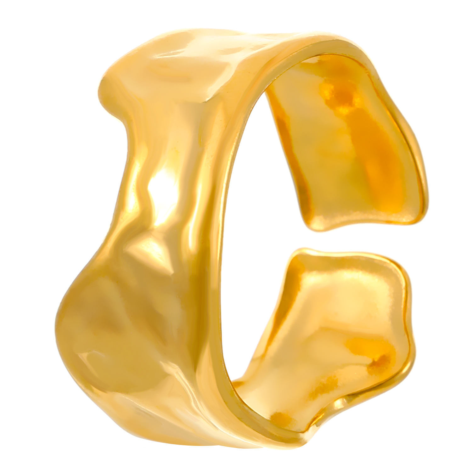 07 Or véritable 18 carats asymétrique 6441