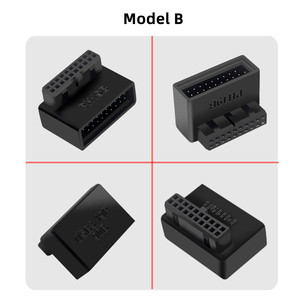 コンピュータマザーボードヘッダーアダプタUSB3.019 P/20P90度デスクトップコンバータデスクトップコンピュータアクセサリ - Product Image 2