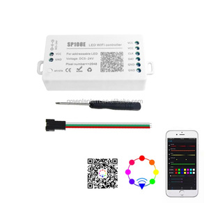 DC5V 12V 24V Smart Phone App Control SP108E WiFi Pixel SPI Led Controller para WS2811 WS2812B SK6812 RGB Pixel Led Strip - Product Image 1