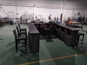 Bàn cao và quầy <span class=keywords><strong>bar</strong></span> đặt vườn ngoài trời giá rẻ chất liệu mây cho nhà hàng ăn uống khách sạn biệt thự nhà thanh sử dụng - Product Image 4