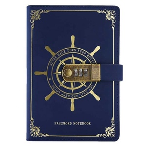 A5 Password <strong>Notebook</strong> Retro Diary <strong>with</strong> <strong>Lock</strong> Thickened Creative School Student <strong>Notepad</strong> Stationery Book Journals - Product Image 6
