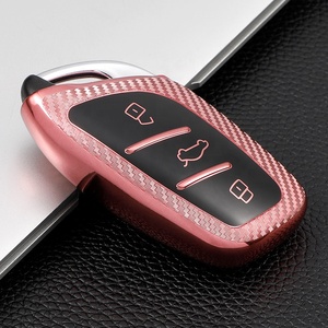 Gold Edge <strong>Key</strong> Fob Cover Fit for Roewe RX5 <strong>MG</strong> <strong>ZS</strong> GT GS 350 360 750 W5 Class Accessories Soft TPU Protection Car Case Shell - Product Image 2