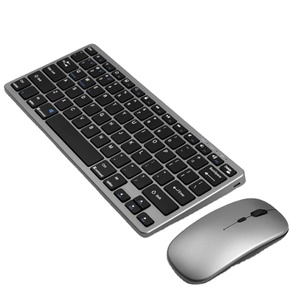 Juego de teclado inalámbrico recargable, teclado y ratón portátil ultrafino para PC, escritorio, ordenador y Notebook - Product Image 1