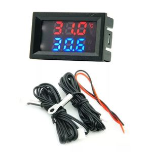 Voltímetro digital de pantalla dual de CC, temperatura dual + pantalla alternativa de voltaje único, patrón de fuente de alimentación directa de 4 ~ 30V - Product Image 4