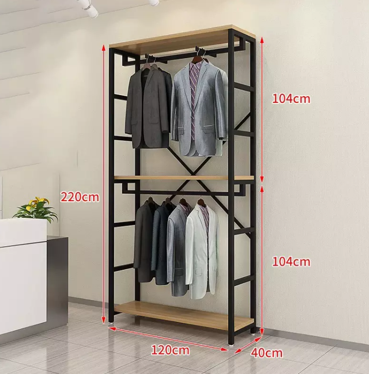 Black+wood L120*W40*H220CM