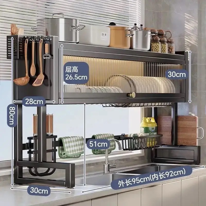 Single-door-black-95cm long-includes full set of accessories