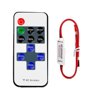 DC 12V RGB контроллер светодиодной ленты с 17-клавишным RF беспроводной пульт дистанционного управления светодиодный диммер для 5050 3528 5630 Светодиодные полосы света - Product Image 5