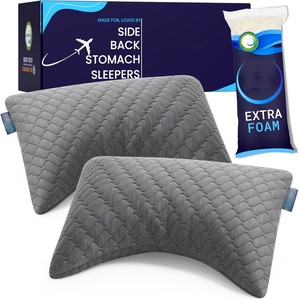 Bonne qualité Confort pour les douleurs au cou et aux épaules-Mousse mémoire déchiquetée réglable et personnalisable pour la vente. - Product Image 1