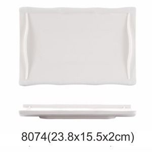 80749.3-inch bamboo-shaped rectangular tray