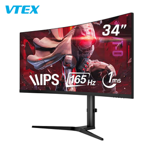 Vtex 34 inç Lcd monitör 144Hz 165 Hz bilgisayar ekranı oyun kavisli ekran monitör - Product Image 1