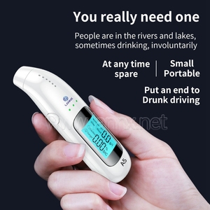 LANNX เครื่องวัดแอลกอฮอล์แบบเป่าลมพกพา,เครื่องทดสอบแอลกอฮอล์หน้าจอ LED เครื่องตรวจจับระดับมืออาชีพ De <span class=keywords><strong>Alcohol</strong></span> Datalogger ปี A5 - Product Image 5