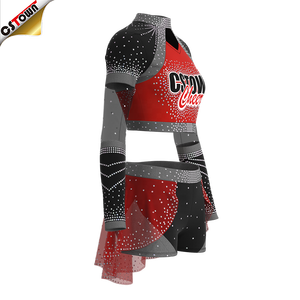 Ucuz kırmızı tezahürat lider üniforma amigo üniforma gerçek - Product Image 6