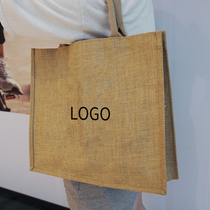 Tùy Chỉnh In Sinh Thái Thân Thiện Với Bán Buôn Đay Túi Chắp Vá Vải Cotton Linen Đay Vải Bố Túi Đay Túi Tote - Product Image 6