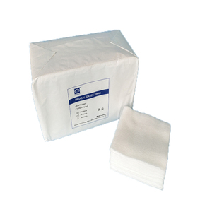 Emici tıbbi gazlı bez swablar beyaz renk x-ışını tespit edilebilir iplik ile - Product Image 6
