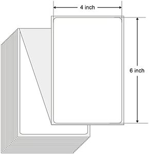 Recyclable <strong>4</strong>&quot; <strong>X</strong> <strong>6</strong>&quot; Self Adhesive <strong>Printer</strong> Direct Thermal Shipping Sticker for USPS FBA UPS - Product Image 2