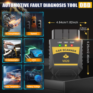 适用于蓝牙4.0 V020汽车扫描仪新的自动诊断工具1年ELM 327 V1.5故障OBD2读取器适用于IOS安卓汽车 - Product Image 6