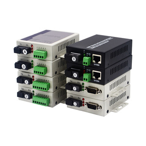 带RJ45端口的RS485 RS422 RS232至光纤收发器双向串行数据光纤媒体转换器 - Product Image 1