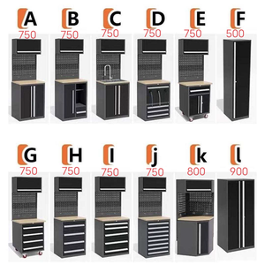JZD Werkseitig Modulares Werkzeuglagerungssystem aus Stahl, Werkzeugschrank, Werkstatt-Schrank, Garagen-Werkbank mit Schubladen - Product Image 6