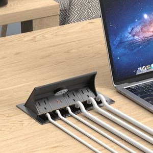 <strong>New</strong> Design US Power Socket with 3 AC Brush Cross Outlets USB Power Strip 24V Rated Voltage NFC Network for Meeting Room Office - Product Image 3