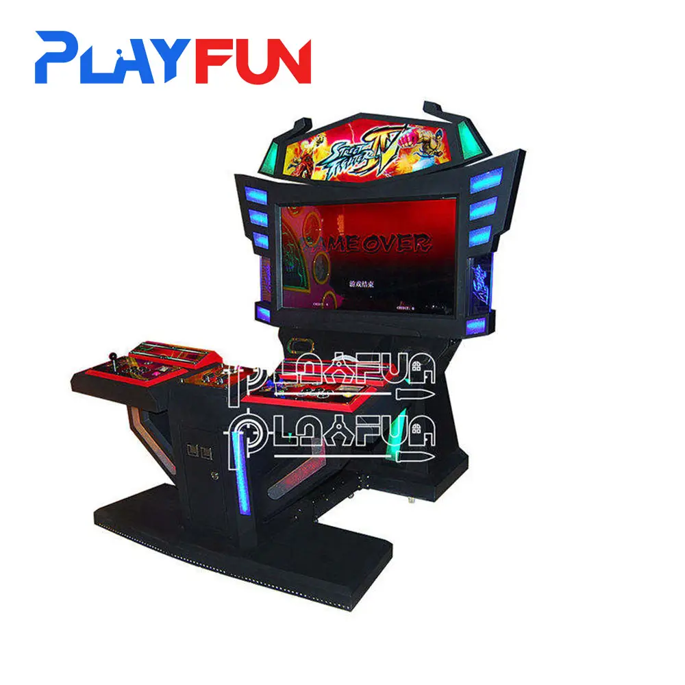 Playfun Cabinet Games Street Fighter 4 Coin Operated Electric Arcade Video Game Machine for Shopping Mall