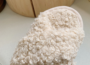 Biểu Tượng Tùy Chỉnh Phụ Nữ Da Cừu <span class=keywords><strong>Flip</strong></span> Flops Với Mông Cổ Len Dép Phẳng Cho Dép Đi Trong Nhà Thời Trang Da Cừu Ấm Trọng Lượng Nhẹ - Product Image 5