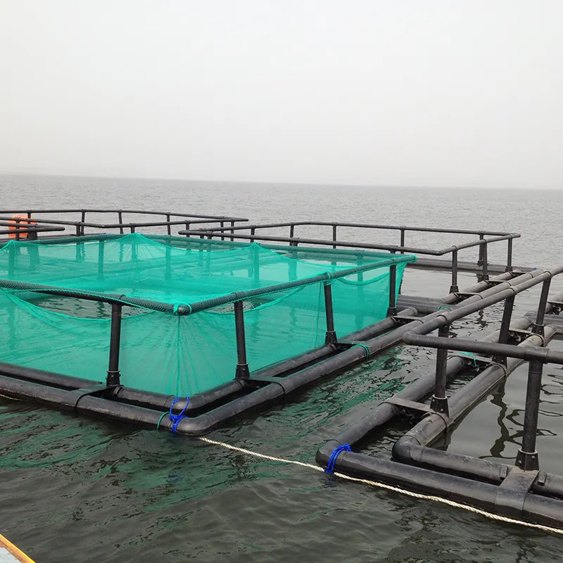 Floating round and square with HDPE bracket in deep sea
