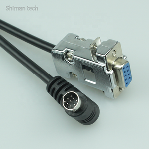 MINI DIN8PIN TO DB9plcプログラミングケーブル8ピンMiniDin直角 - Product Image 2