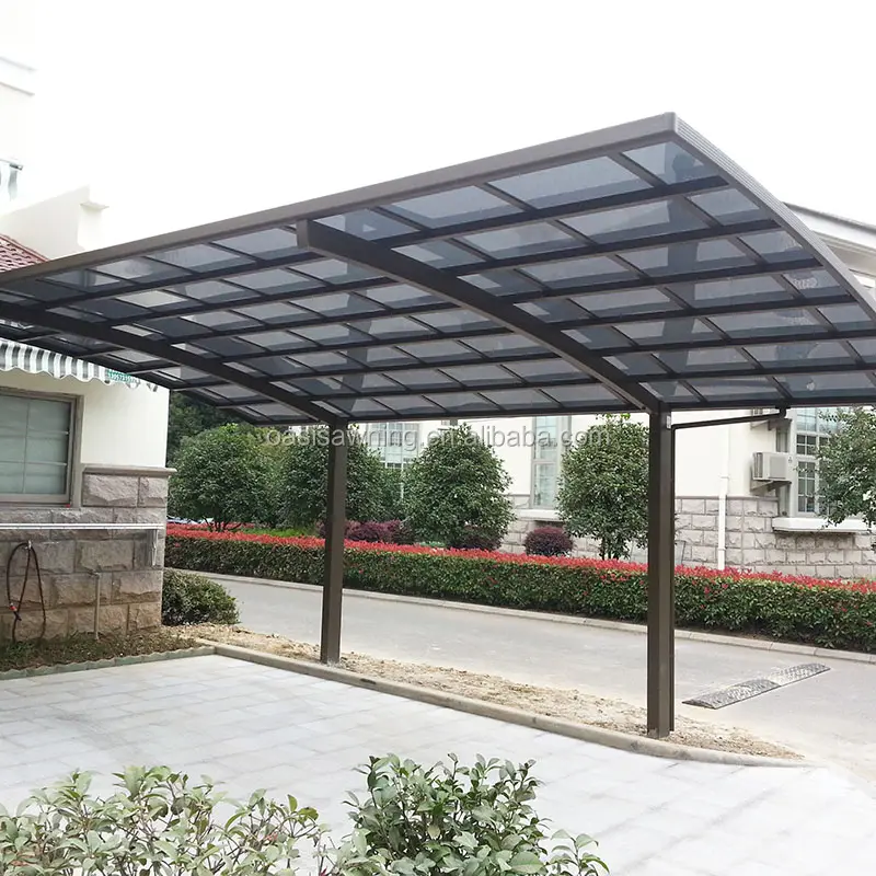 Toptan çelik yapı Carport açık döken Metal araba barınak park garaj araba özel sundurma gölgelik çatı