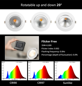 DALI kısılabilir 15W LED tavan spot için kapalı kullanım için kaliteli alüminyum gövde IP44 ile Epistar Modern tasarım - Product Image 6