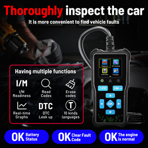 2025 Acclope DTC Lookup O2 sensore di prova Evap portatile OBD2 auto strumento di diagnostica ScannerAT100 codice di errore lettore OBD2 - Product Image 2