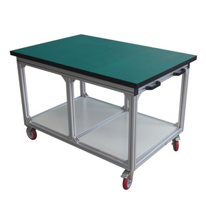 Factory <strong>100</strong>*60*75cm TRANSPORT CARTS and MATERIAL <strong>TROLLEYS</strong> Warehouse Packing Table Aluminium Hand Trucks Modular Tool ROLLEYS - Product Image 5