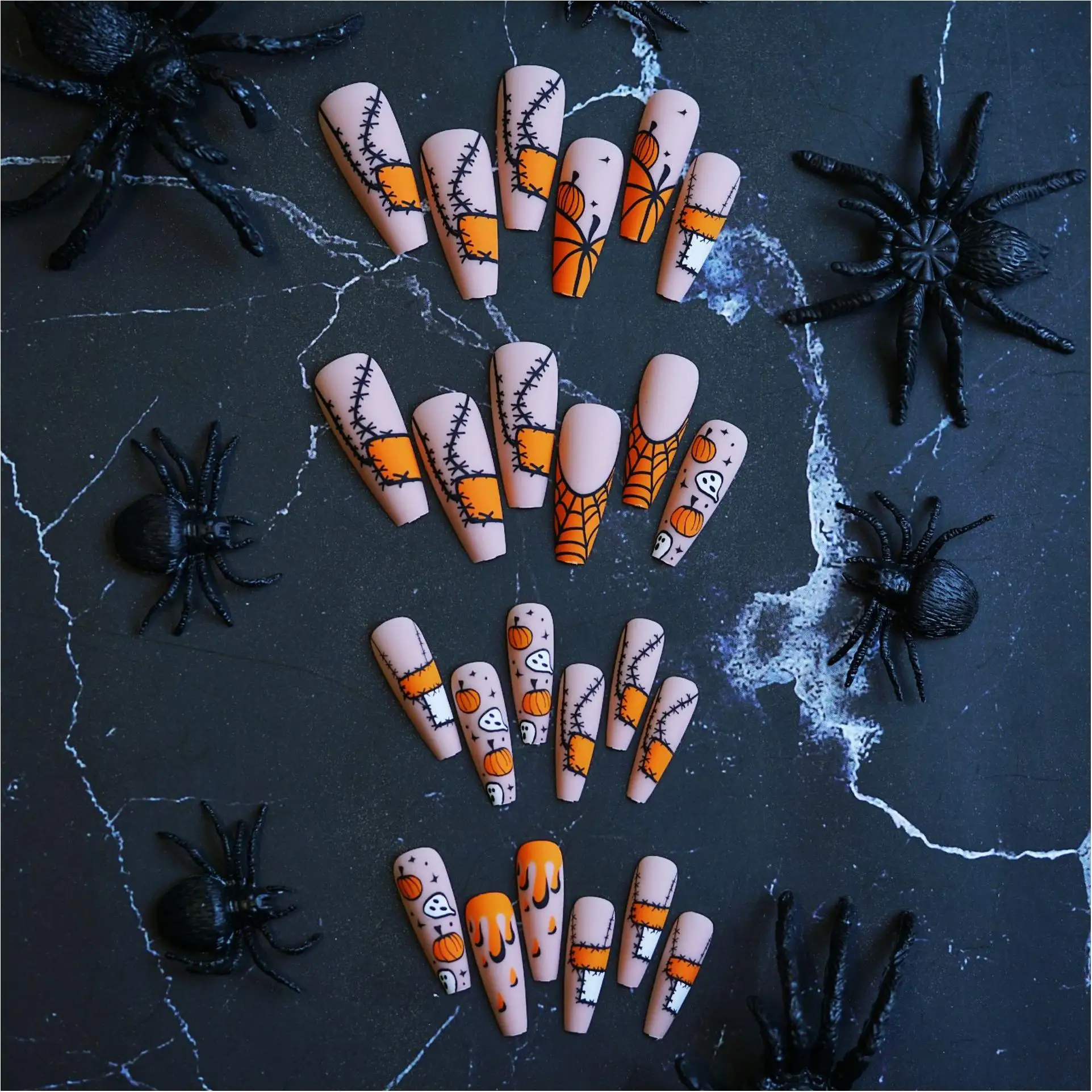 Ladybird Uñas artificiales Colla per unghie finte Barato Ecológico con pegamento Caja de embalaje Precio bajo Kit de Arte de uñas