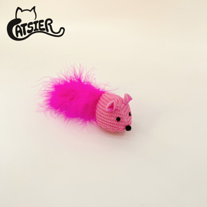 Manufacture Wholesale Colorful <strong>Catnip</strong> Mice Toy with Feather Cat Toy - Product Image 6