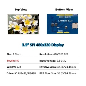 3.2 "3.5" 3.2/3.5 pollici TFT schermo LCD 320*240 480*320 ILI9341 ILI9486 ILI9488 con/senza tocco per arduino