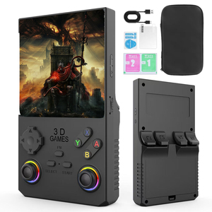 L G350ハンドヘルドゲームコンソールピンク/グレー/ブラック64GB 4インチスクリーンLinuxレトロビデオゲームコンソールPSP用