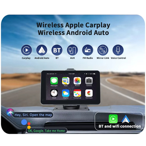 Reproductor de vídeo inalámbrico portátil para coche Reproduce Radio Estéreo Android con pantalla táctil de 7 pulgadas. - Product Image 2